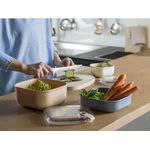 Casa si Gradina - Bucatarie si vesela - Organizare si depozitare bucatarie - Cutii alimentare - Cutie alimentara patrata, Pull Box, 19,5x19,5x10,5 cm.1 lt gri - Infinity.ro