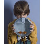 Casa si Gradina - Bucatarie si vesela - Organizare si depozitare bucatarie - Cutii alimentare - Cutie alimentara rotunda mare Pull Box 20,5x20,5x10 cm.1.8 L gri - Infinity.ro