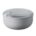 Casa si Gradina - Bucatarie si vesela - Organizare si depozitare bucatarie - Cutii alimentare - Cutie alimentara rotunda mare Pull Box 20,5x20,5x10 cm.1.8 L gri - Infinity.ro