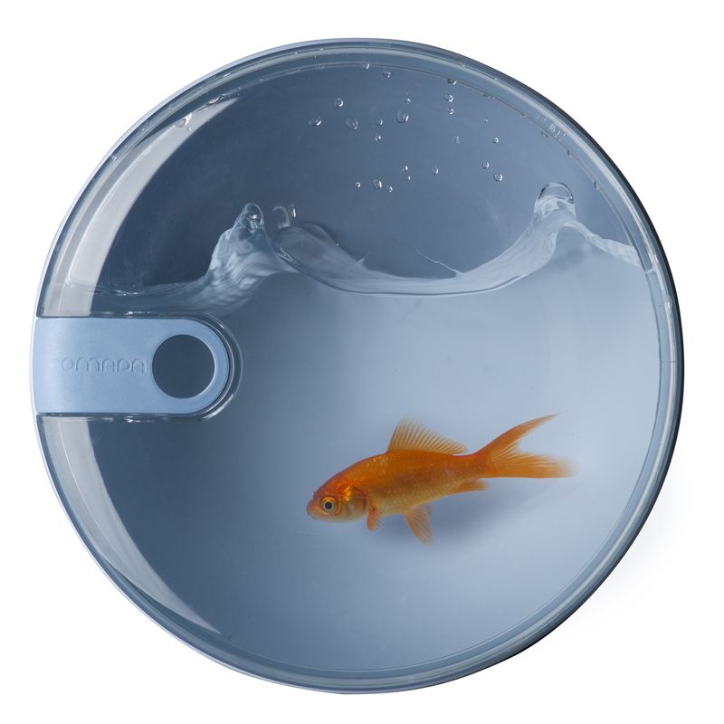 Casa si Gradina - Bucatarie si vesela - Organizare si depozitare bucatarie - Cutii alimentare - Cutie alimentara rotunda mare Pull Box 20,5x20,5x10 cm.1.8 L gri - Infinity.ro