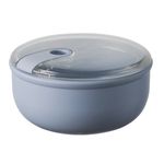 Casa si Gradina - Bucatarie si vesela - Organizare si depozitare bucatarie - Cutii alimentare - Cutie alimentara rotunda mediu Pull Box 15,7x15,7x8,2 cm. 0,75 lt albastru lila - Infinity.ro