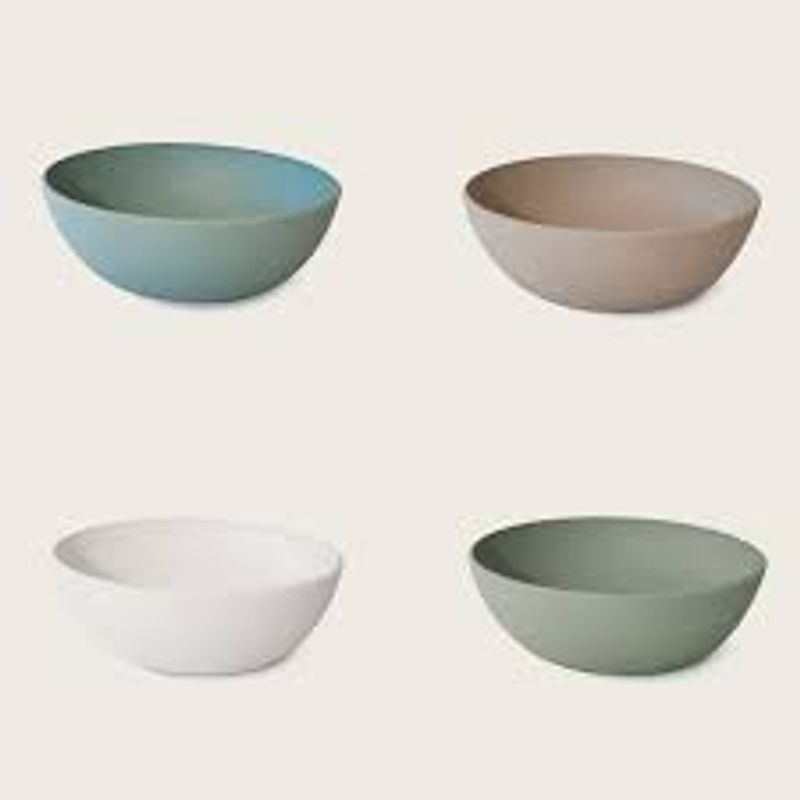 Casa si Gradina - Bucatarie si vesela - Vesela si tacamuri - Farfurii si boluri - Bol pentru salata 20x23x8 cm PANGEA verde salvie - Infinity.ro