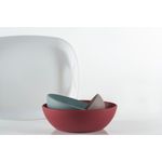 Casa si Gradina - Bucatarie si vesela - Vesela si tacamuri - Farfurii si boluri - Bol pentru salata 20x23x8 cm PANGEA verde salvie - Infinity.ro