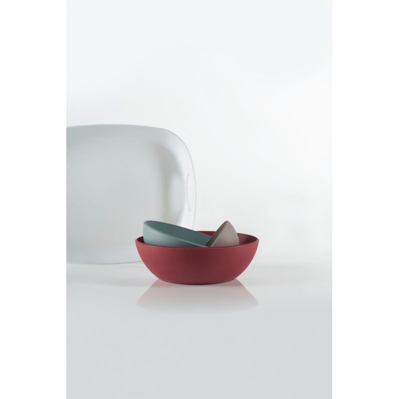 Casa si Gradina - Bucatarie si vesela - Vesela si tacamuri - Farfurii si boluri - Bol pentru salata 25x29x9,5 cm PANGEA alb - Infinity.ro