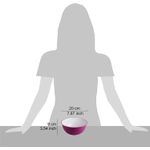 Casa si Gradina - Bucatarie si vesela - Vesela si tacamuri - Farfurii si boluri - Bol pentru salata Sanaliving, d20 cm x H9 cm 1,7L, roz - Infinity.ro
