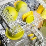 Casa si Gradina - Bucatarie si vesela - Organizare si depozitare bucatarie - Cutii alimentare - Cutie de conservare alimente rotunda Sanaliving 18x6,5 cm. 1L capac portocaliu - Infinity.ro