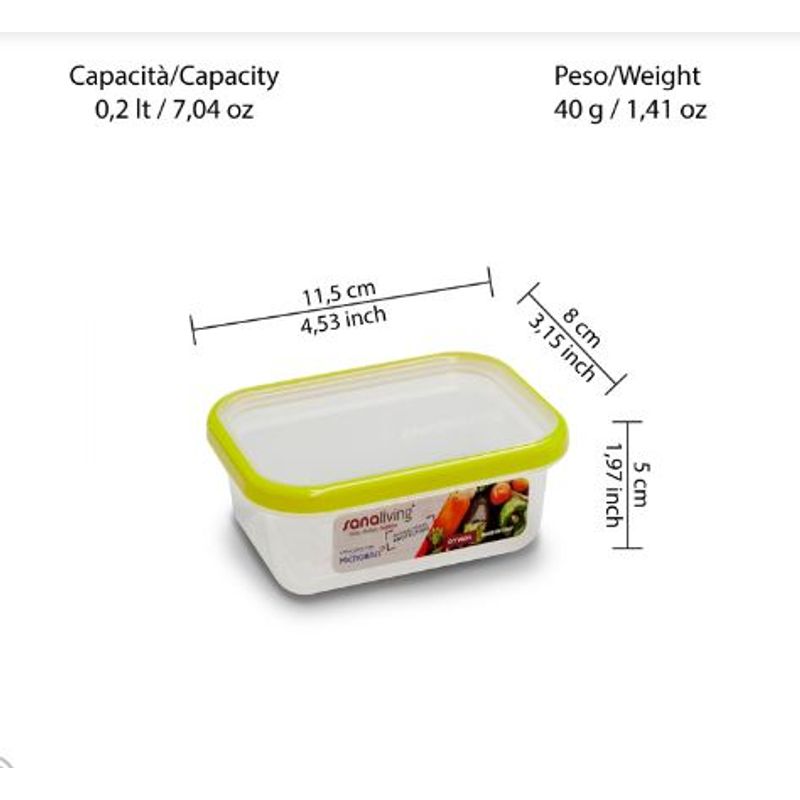 Casa si Gradina - Bucatarie si vesela - Organizare si depozitare bucatarie - Cutii alimentare - Set 3 cutii de conservare alimente Sanaliving 11,5x8x5 cm. 200 ml capace de culori asortate fucsia, lime, violet - Infinity.ro