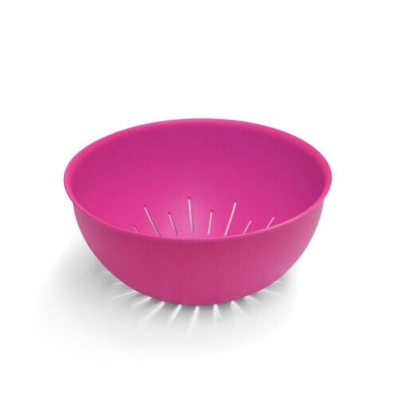Casa si Gradina - Bucatarie si vesela - Vesela si tacamuri - Farfurii si boluri - Bol de tip strecuratoare, Sanalivin,g d24,5 cm, H11 cm, roz - Infinity.ro