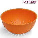 Casa si Gradina - Bucatarie si vesela - Vesela si tacamuri - Farfurii si boluri - Bol de tip strecuratoare, Sanalivin,g d24,5 cm, H11 cm, portocaliu - Infinity.ro