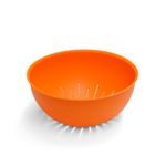 Casa si Gradina - Bucatarie si vesela - Vesela si tacamuri - Farfurii si boluri - Bol de tip strecuratoare, Sanalivin,g d24,5 cm, H11 cm, portocaliu - Infinity.ro