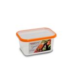 Casa si Gradina - Bucatarie si vesela - Organizare si depozitare bucatarie - Cutii alimentare - Cutie de conservare alimente Sanaliving 15x11x7,5 cm.0,5L capac portocaliu - Infinity.ro