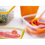 Casa si Gradina - Bucatarie si vesela - Organizare si depozitare bucatarie - Cutii alimentare - Cutie de conservare alimente Sanaliving 24x16,5x8 cm. 2L capac fucsia - Infinity.ro