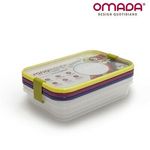 Casa si Gradina - Bucatarie si vesela - Organizare si depozitare bucatarie - Cutii alimentare - Set de 3 cutii de conservare alimente Sanaliving 19x14x6,5 cm, 1L, multicolor - Infinity.ro