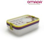 Casa si Gradina - Bucatarie si vesela - Organizare si depozitare bucatarie - Cutii alimentare - Set de 3 cutii de conservare alimente Sanaliving 24x16,5x5 cm, 1L, multicolor - Infinity.ro