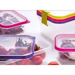 Casa si Gradina - Bucatarie si vesela - Organizare si depozitare bucatarie - Cutii alimentare - Cutie conservare alimente Sanaliving 11,5x8x5 cm./0,2L, roz - Infinity.ro
