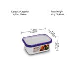 Casa si Gradina - Bucatarie si vesela - Organizare si depozitare bucatarie - Cutii alimentare - Cutie conservare alimente Sanaliving 11,5x8x5 cm./0,2L, roz - Infinity.ro