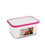 Casa si Gradina - Bucatarie si vesela - Organizare si depozitare bucatarie - Cutii alimentare - Cutie de conservare alimente Sanaliving 19x14x9 cm. 1,3L capac fucsia - Infinity.ro