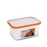 Casa si Gradina - Bucatarie si vesela - Organizare si depozitare bucatarie - Cutii alimentare - Cutie de conservare alimente Sanaliving 19x14x9 cm 1,3L capac portocaliu - Infinity.ro
