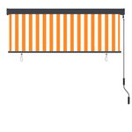 Casa si Gradina - Textile si covoare - Rulouri si jaluzele - Jaluzea tip rulou de exterior, alb si portocaliu, 160 x 250 cm - Infinity.ro