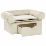 Petshop - Accesorii petshop - Culcusuri si custi - Culcusuri si saltele - Canapea pentru caini, cu sertar, crem, 75 x 50 x 38 cm, plus - Infinity.ro