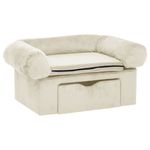 Petshop - Accesorii petshop - Culcusuri si custi - Culcusuri si saltele - Canapea pentru caini, cu sertar, crem, 75 x 50 x 38 cm, plus - Infinity.ro