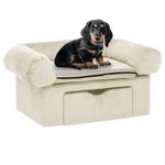 Petshop - Accesorii petshop - Culcusuri si custi - Culcusuri si saltele - Canapea pentru caini, cu sertar, crem, 75 x 50 x 38 cm, plus - Infinity.ro
