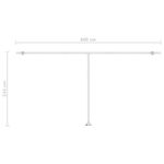 Casa si Gradina - Gradina si terasa - Umbrele si pavilioane - Pavilioane - Copertina retractabila manual cu LED, albastru/alb, 600 x 300 cm - Infinity.ro