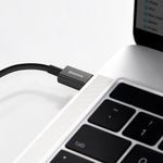 Laptop, Telefoane si Tablete - Telefoane mobile si accesorii - Accesorii Telefoane - Cabluri si adaptoare telefoane - Cablu de date si incarcare, Baseus, USB C - lightning, 1m, negru - Infinity.ro
