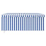 Casa si Gradina - Gradina si terasa - Umbrele si pavilioane - Pavilioane - Copertina retractabila manual cu stor/LED albastru/alb 3,5 x 2,5m - Infinity.ro