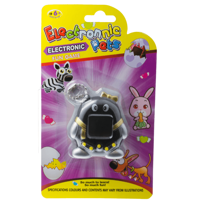 Jucarii, Copii si Bebe - Jucarii si jocuri - Jucarii & jocuri educative - Jucarii interactive - Joc electronic interactiv Tamagotchi, 168 jocuri, animalut, 6 ani+, negru - Infinity.ro