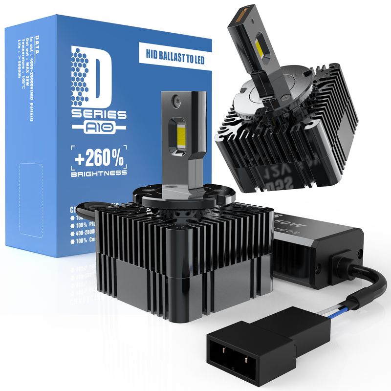 Auto si Moto - Electrice auto - Iluminare si semnalizare - Becuri auto - Set de 2 becuri led D8S/R plug and play 35W - Infinity.ro