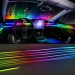 Auto si Moto - Electrice auto - Iluminare si semnalizare - Becuri auto - Kit Lumini Ambientale Symphony interior auto 6 in 1 Xentech Light App control, RGB - Infinity.ro