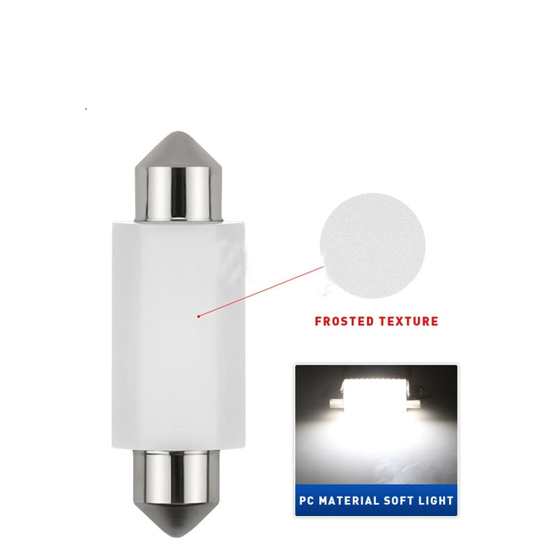 Auto si Moto - Electrice auto - Iluminare si semnalizare - Becuri auto - Set de 2 becuri led Xentech Light Cst 127 C5W ceramic canbus 39mm - Infinity.ro