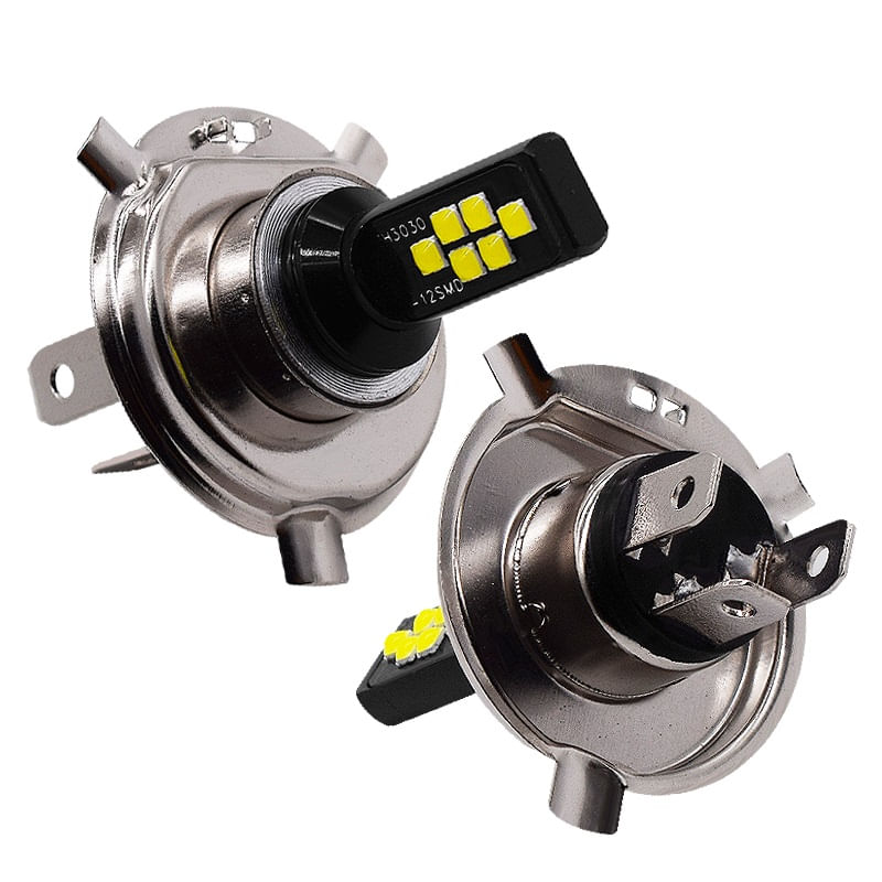 Auto si Moto - Electrice auto - Iluminare si semnalizare - Becuri auto - Set de 2 becuri led Xentech Light 12 SMD Cree H4 12W - Infinity.ro