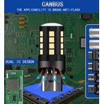 Auto si Moto - Electrice auto - Iluminare si semnalizare - Becuri auto - Set de 2 becuri led auto Xentech light W21W 27 SMD alb canbus lumina de zi 9-30V - Infinity.ro