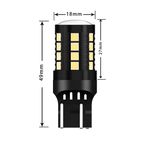 Auto si Moto - Electrice auto - Iluminare si semnalizare - Becuri auto - Set de 2 becuri led auto Xentech light W21W 27 SMD alb canbus lumina de zi 9-30V - Infinity.ro