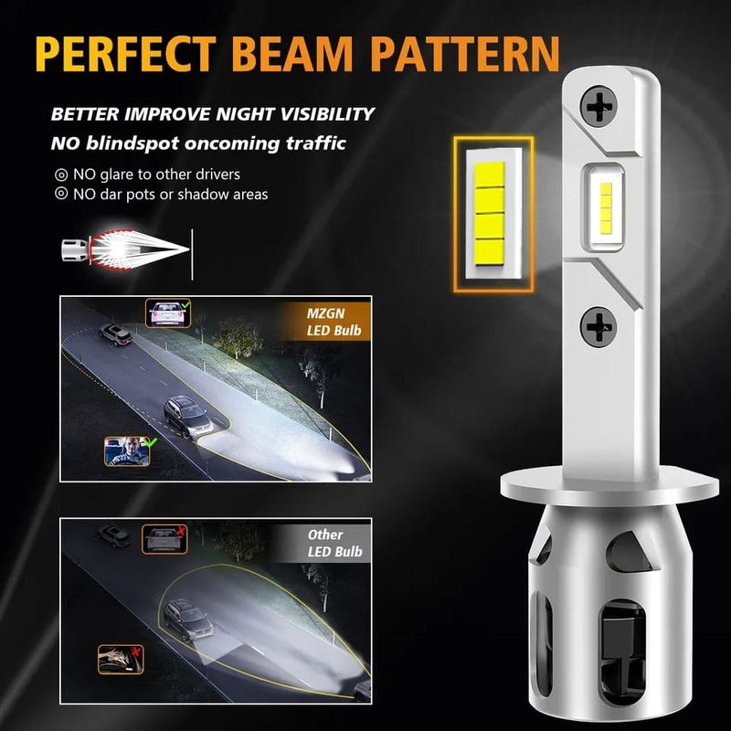 Auto si Moto - Electrice auto - Iluminare si semnalizare - Becuri auto - Set de 2 becuri led Xentech Light H1 mini cu radiator plug and play - Infinity.ro