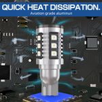 Auto si Moto - Electrice auto - Iluminare si semnalizare - Becuri auto - Set de 2 Becuri led T15 W16W Canbus 16 SMD 3838 Xentech Light portocaliu - Infinity.ro