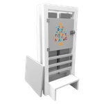 Casa si Gradina - Mobilier - Mobilier copii - Mobilier camera copiilor - Turn de activitati pliabil multicolor, stiker animat Learning Tower - Infinity.ro