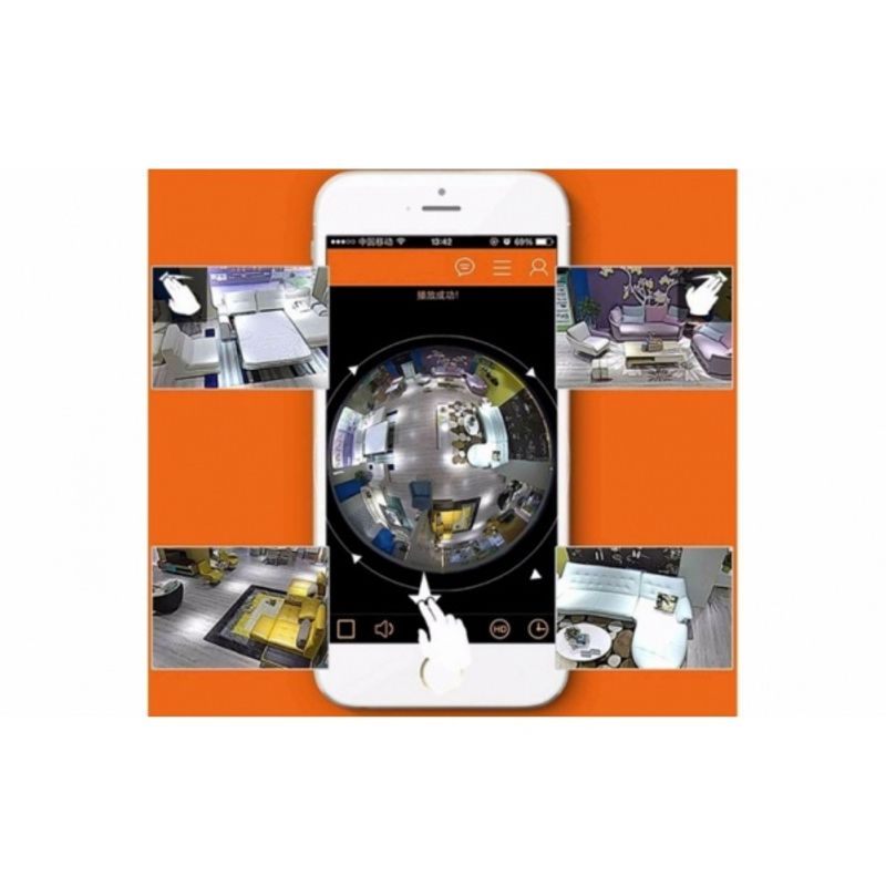 PC, Periferice si Accesorii - Supraveghere si Retelistica - Camere de supraveghere - Camera Tip Bec Inteligent Supraveghere Wireless Full-HD, Microfon si Difuzor - Infinity.ro