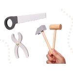 Jucarii, Copii si Bebe - Jucarii si jocuri - Jucarii de rol - Ateliere si bancuri de lucru - Set atelier pentru copii, cutie cu scule din lemn, 21 x 8,5 x 29,5 cm - Infinity.ro