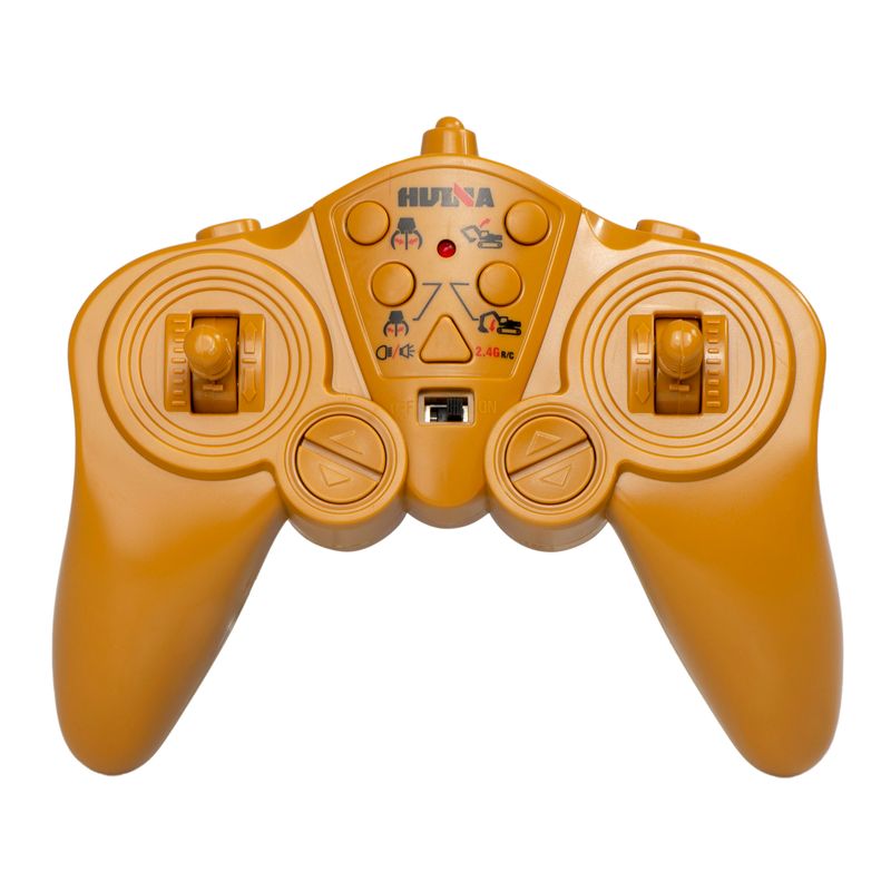 Jucarii, Copii si Bebe - Jucarii si jocuri - Jucarii & jocuri educative - Jucarii interactive - KIK H-TOYS excavator cu graifer, telecomanda, 16CH, 2.4GHZ, scara 1:14, negru/galben - Infinity.ro