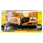 Jucarii, Copii si Bebe - Jucarii si jocuri - Jucarii & jocuri educative - Jucarii interactive - KIK H-TOYS excavator cu graifer, telecomanda, 16CH, 2.4GHZ, scara 1:14, negru/galben - Infinity.ro