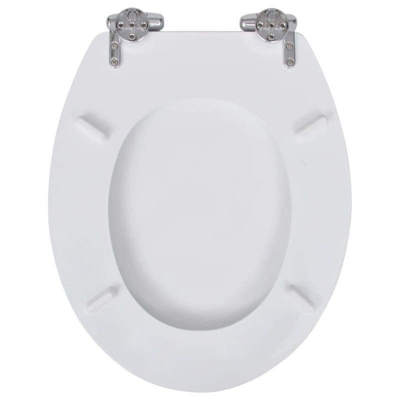 Casa si Gradina - Sanitare - Obiecte sanitare - Vase de toaleta - Capace WC cu inchidere silentioasa, 2 buc, alb, MDF - Infinity.ro