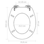 Casa si Gradina - Sanitare - Obiecte sanitare - Vase de toaleta - Capace WC cu inchidere silentioasa, 2 buc, alb, MDF - Infinity.ro