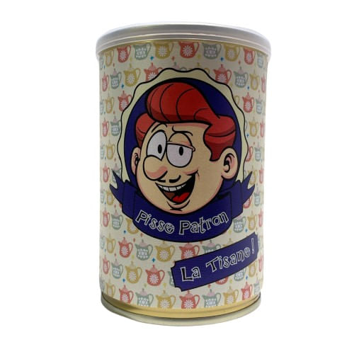 Ceai de plante Pisse Patron fructe de padure portocala si verbena cutie metalica 110g - 50 portii