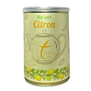 Ceai verde The Vert Citron lamaie portocala si ghimbir cutie metalica 100g - 50 portii