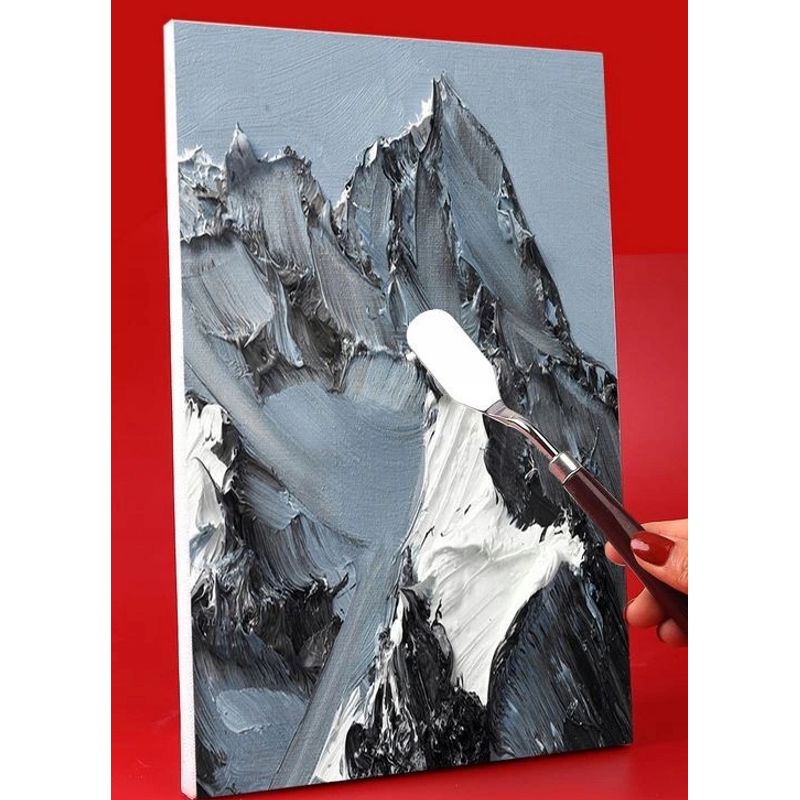 Carti si Birotica - Rechizite - Pictura si desen - Pensule si accesorii pictura - Set spatule pentru pictat, 5 buc, maner 10.5 cm, visiniu/argintiu - Infinity.ro