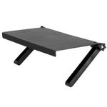 Casa si Gradina - Mobilier - Biblioteci si rafturi - Rafturi - Raft pentru televizoare si monitoare, Springos, reglabil, universal, negru - Infinity.ro