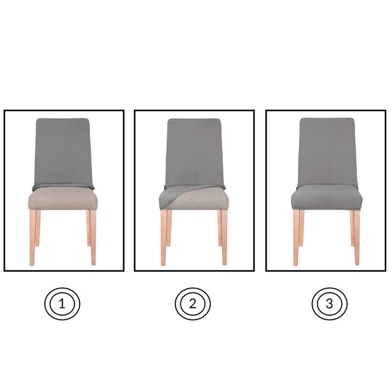 Casa si Gradina - Textile si covoare - Huse pentru mobilier - Husa scaun bucatarie, spandex, dimensiune universala, albastru - Infinity.ro